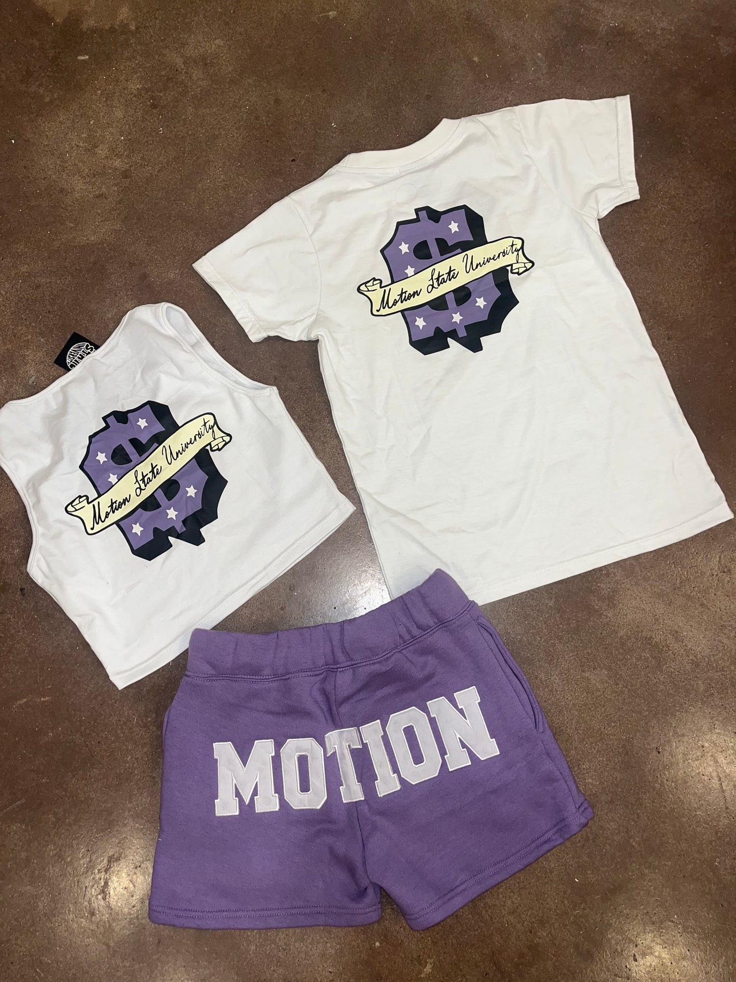MOTION STATE WOMENS 3 PIECE SHORT SET