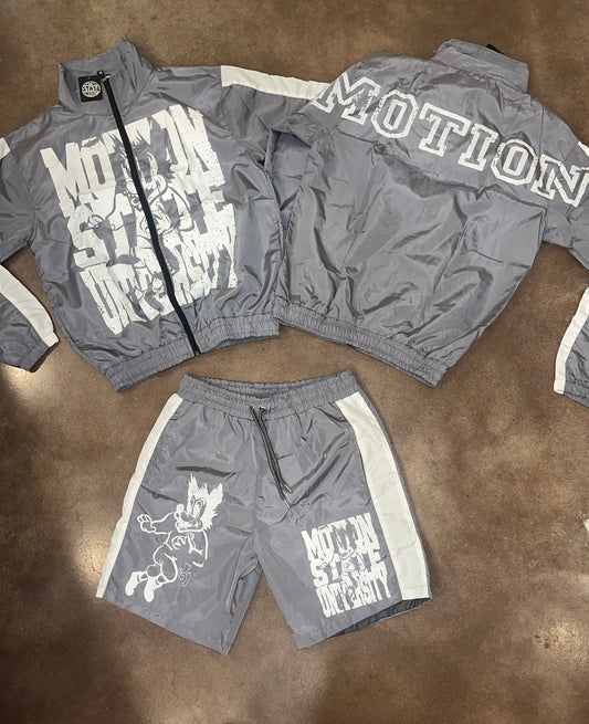 MOTION STATE WINDBREAKER SET GRAY