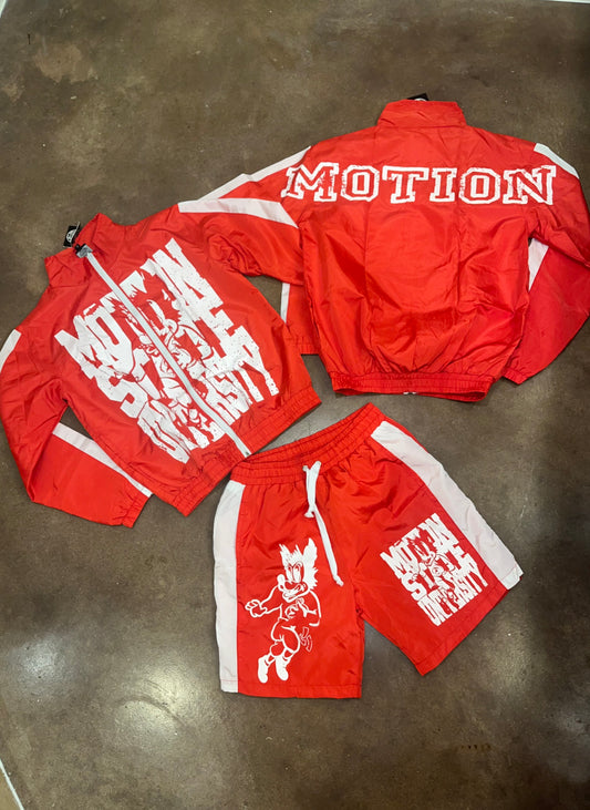 MOTION STATE WINDBREAKER SET RED